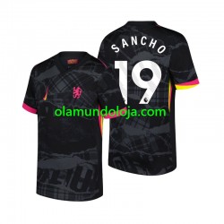 Camisola Chelsea Jadon Sancho 19 Homem Equipamento Terceiro 2024-2025 Manga Curta